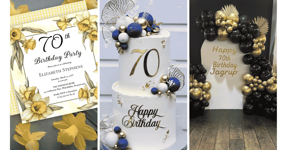 70th Birthday Party Ideas to Celebrate a Milestone in Style