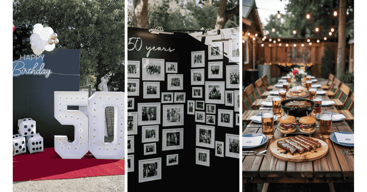 50th birthday party ideas for men