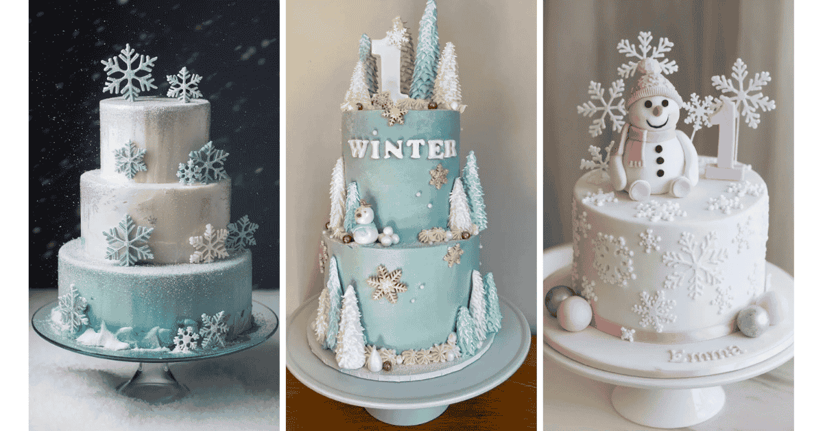 20 Cozy & Creative Winter Birthday Cake Ideas