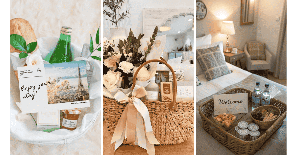 20 Airbnb Welcome Basket Ideas to Impress Your Guests | Hosting Tips